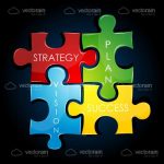 Business Plan Coloured Jigsaw Peices